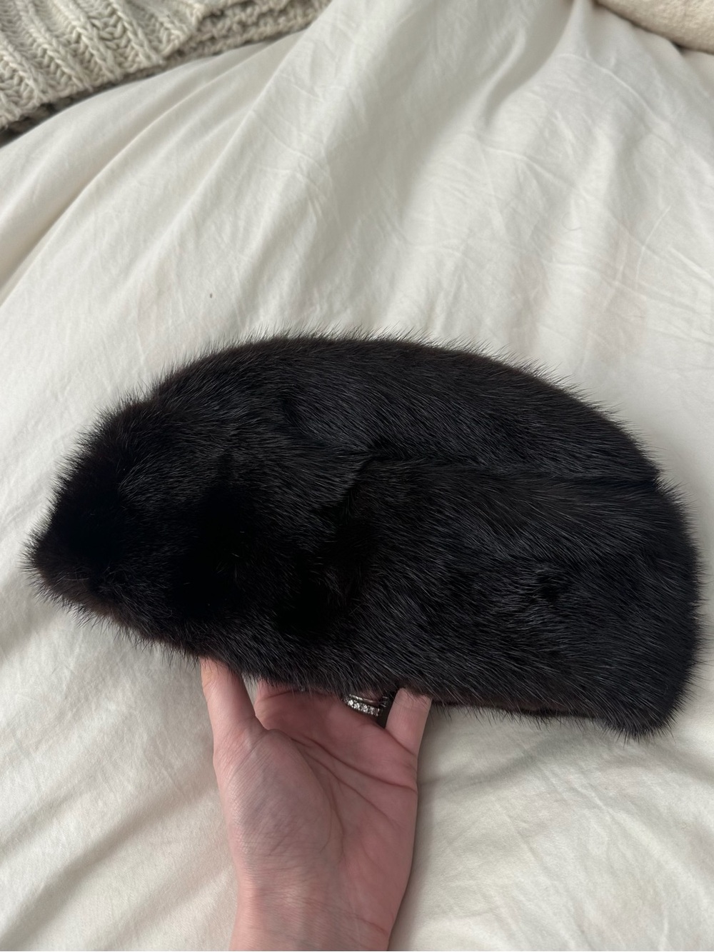 Vintage Dark Brown Fur Hat